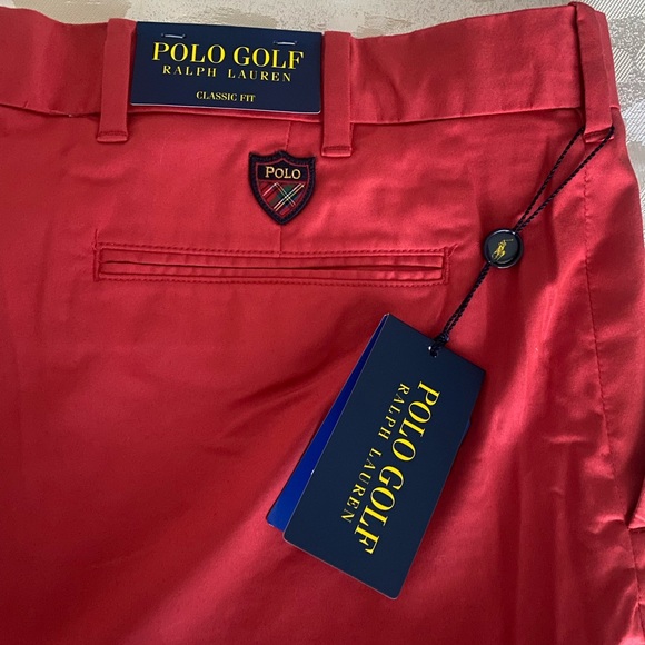 Ralph Lauren Polo Golf Performance Stretch Shorts Flat Front Classic Fit - Picture 1 of 9